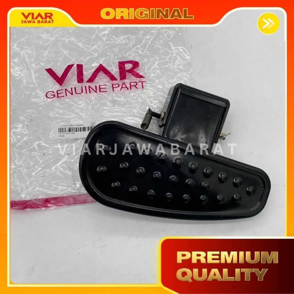 Injekan Kaki Kiri Viar Karya 150 200 300 cc / L Foot Rest Viar Karya / 24701-KRY-000