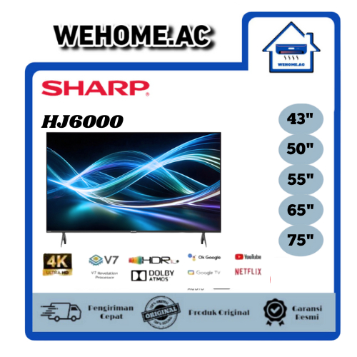 TV LED Sharp 43HJ6000/50HJ6000/55HJ6000/65HJ6000/75HJ6000