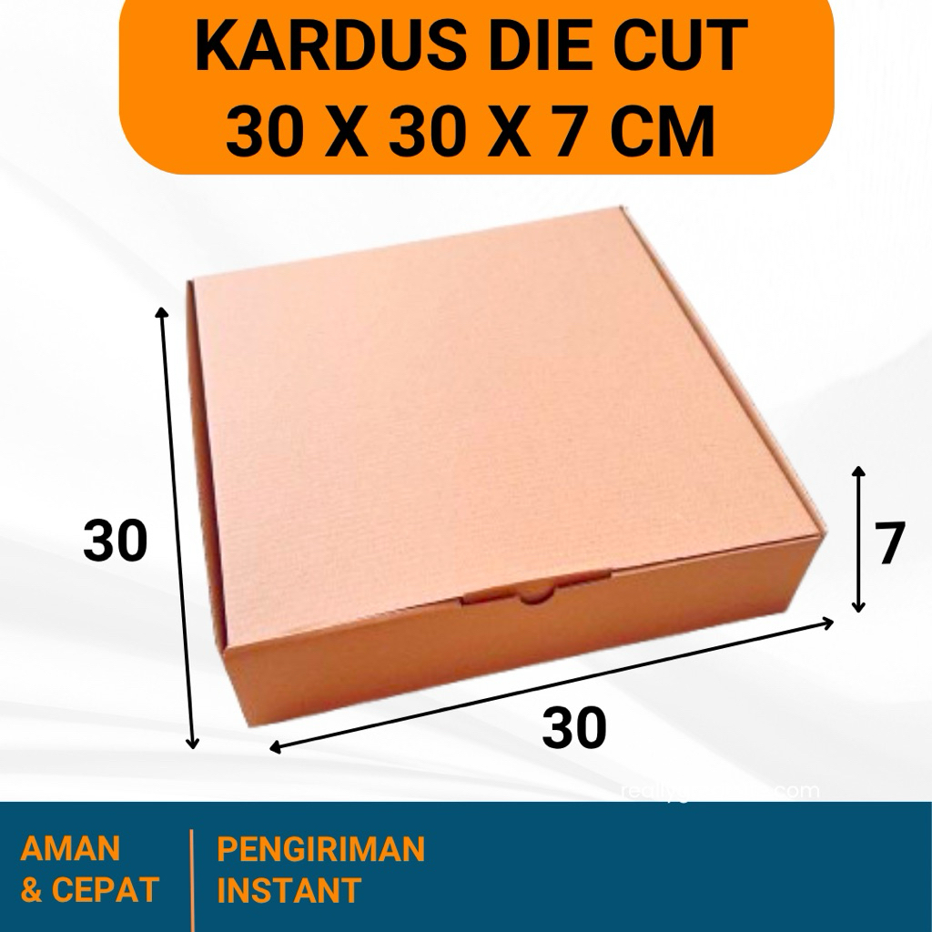 

KARDUS 30x30x7cm / BOX KARTON CORUGATED DIE CUT E-FLUTE
