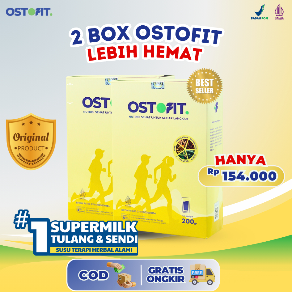 

[] Paket Hemat 2 Box Ostofit Original – Susu Herbal Alami Bantu Menyembuhkan Masalah Tulang dan Sendi Dalam 12 Hari