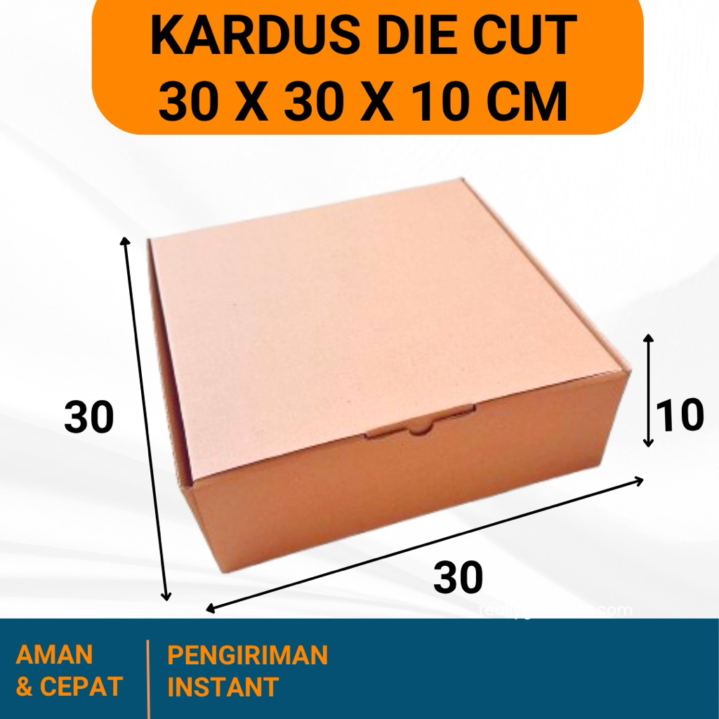 

KARDUS 30x30x10 cm / BOX KARTON CORUGATED DIE CUT E-FLUTE
