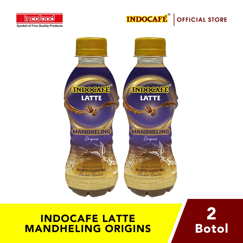 

2 Botol Indocafe Latte Mandheling Origins (200ml)