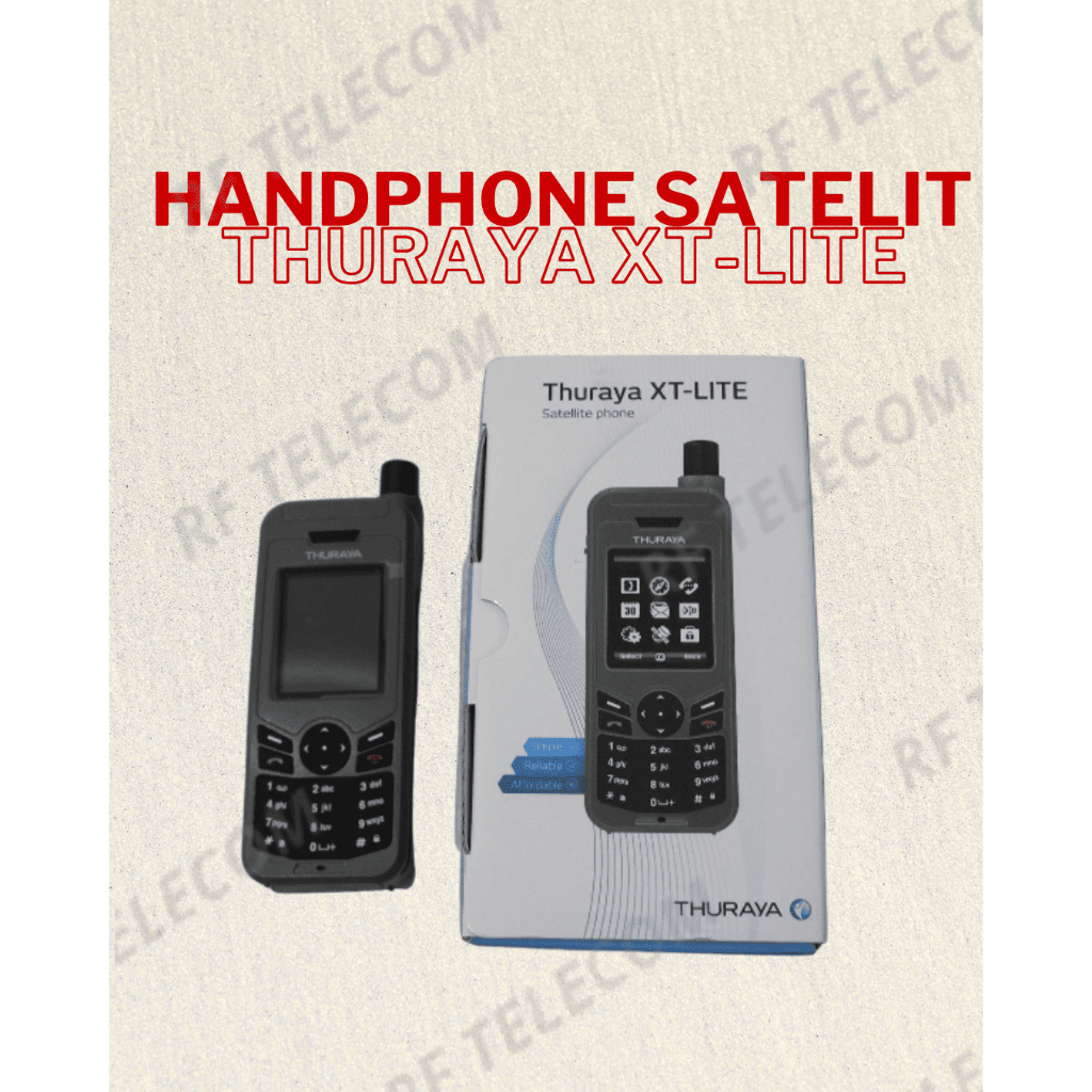 HANDPHONE SATELIT THURAYA XT-LITE + ANTENA TAMBAHAN (RHCP) ANTENA CLIP ON