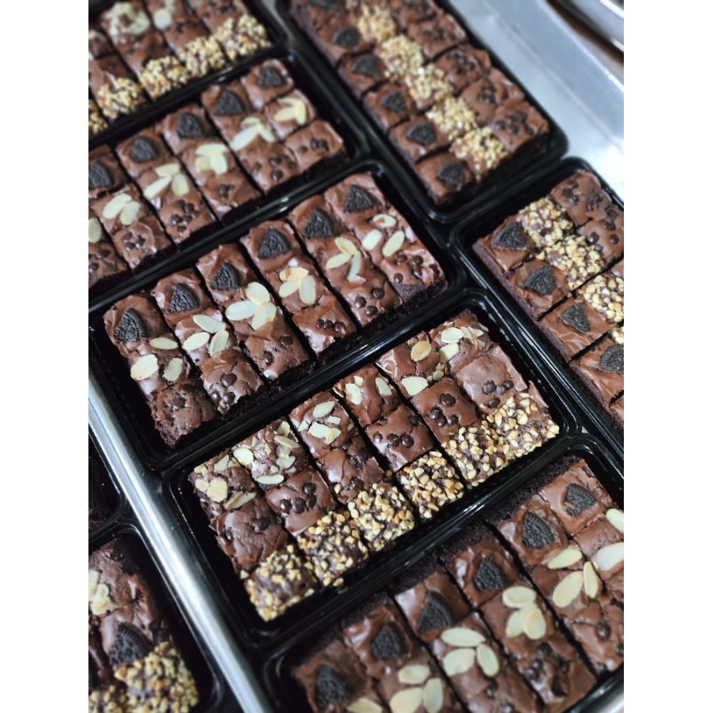 

fudgy brownies panggang