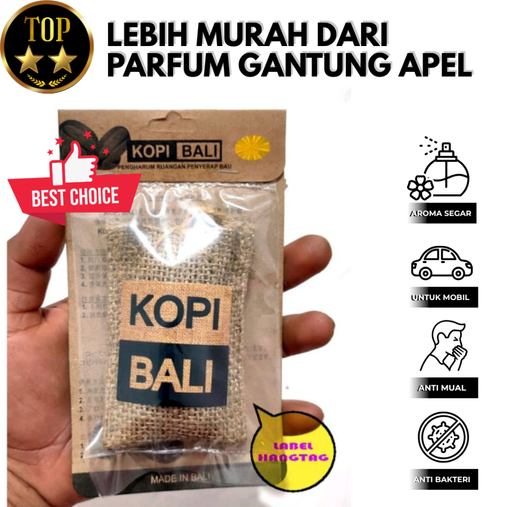 (MIN 8PCS) (BIG SIZE) Parfum Kopi Bali Gantung, Karung Goni Bukan Sponbund, Isi Tebal Tidak Tipis, W