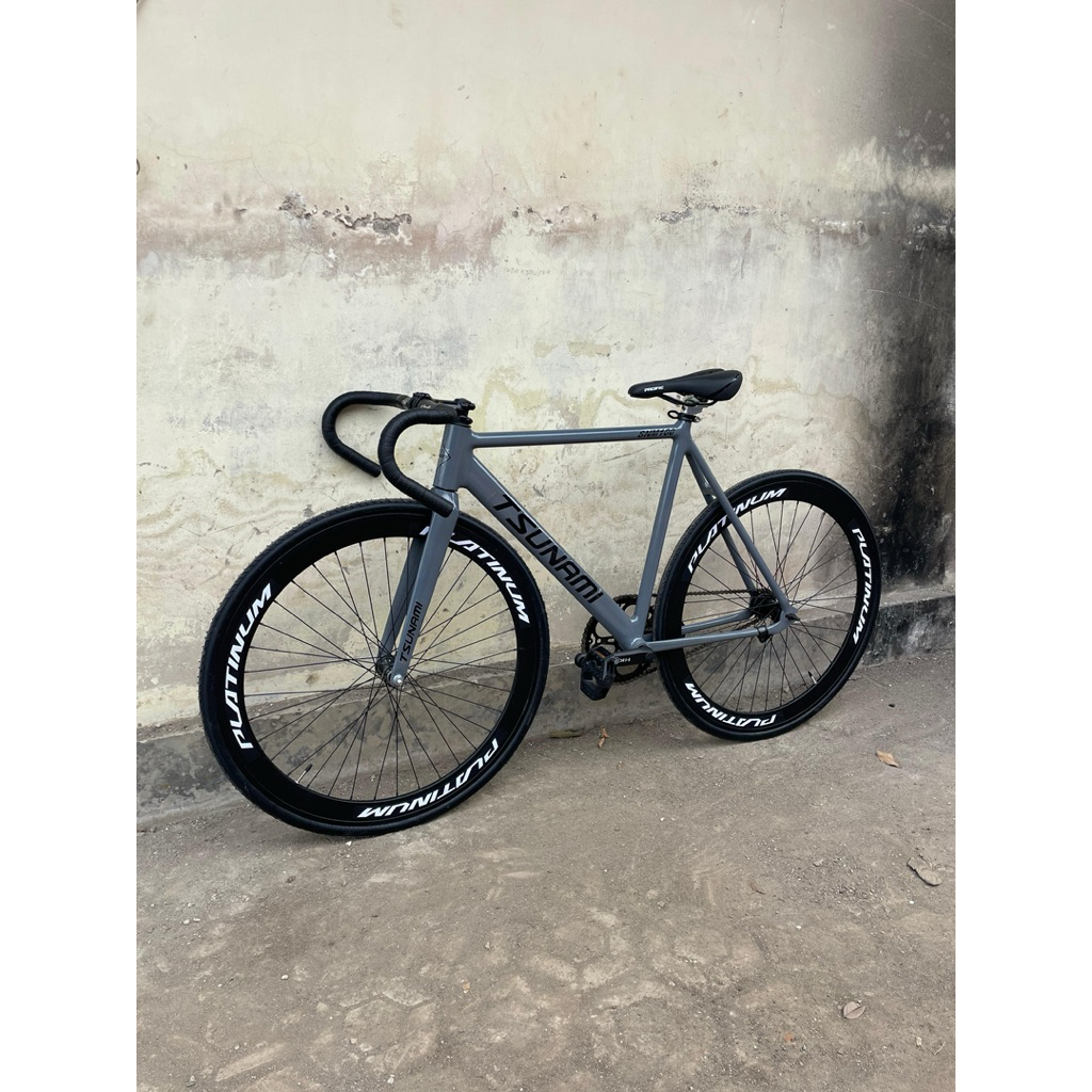 Sepeda Fixie Tsunami Abu” velg platinum request
