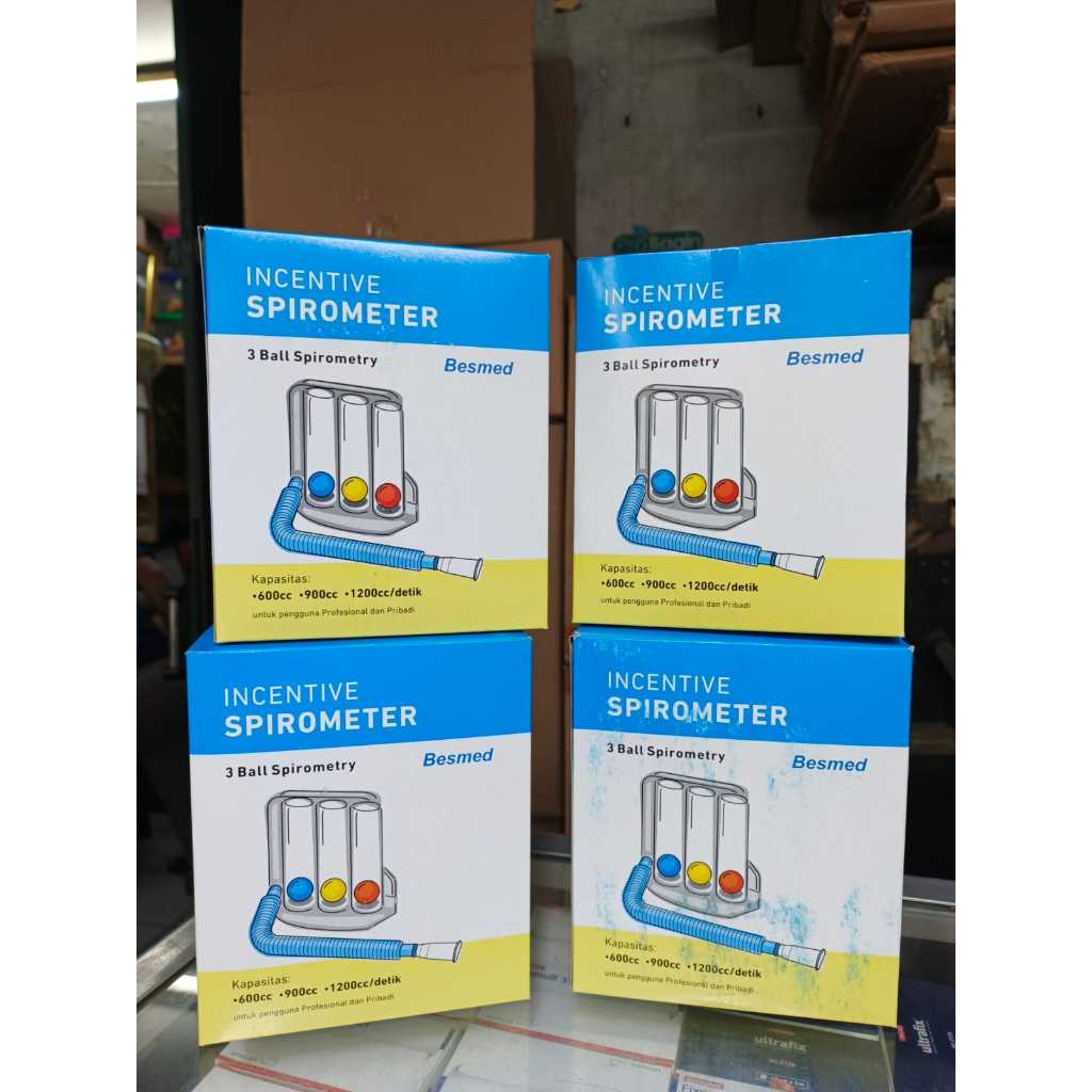 spirometer/incentive spirometer alat latihan pernapasan