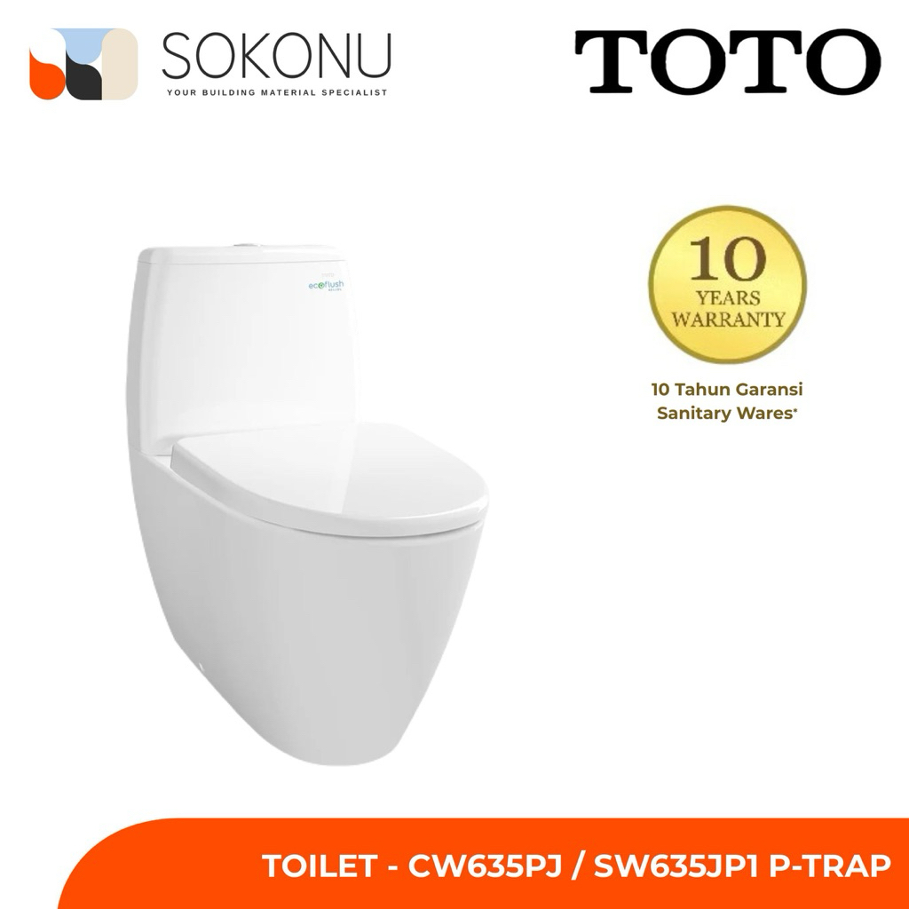 TOTO Toilet - CW635PJ / SW635JP1 (P-Trap)