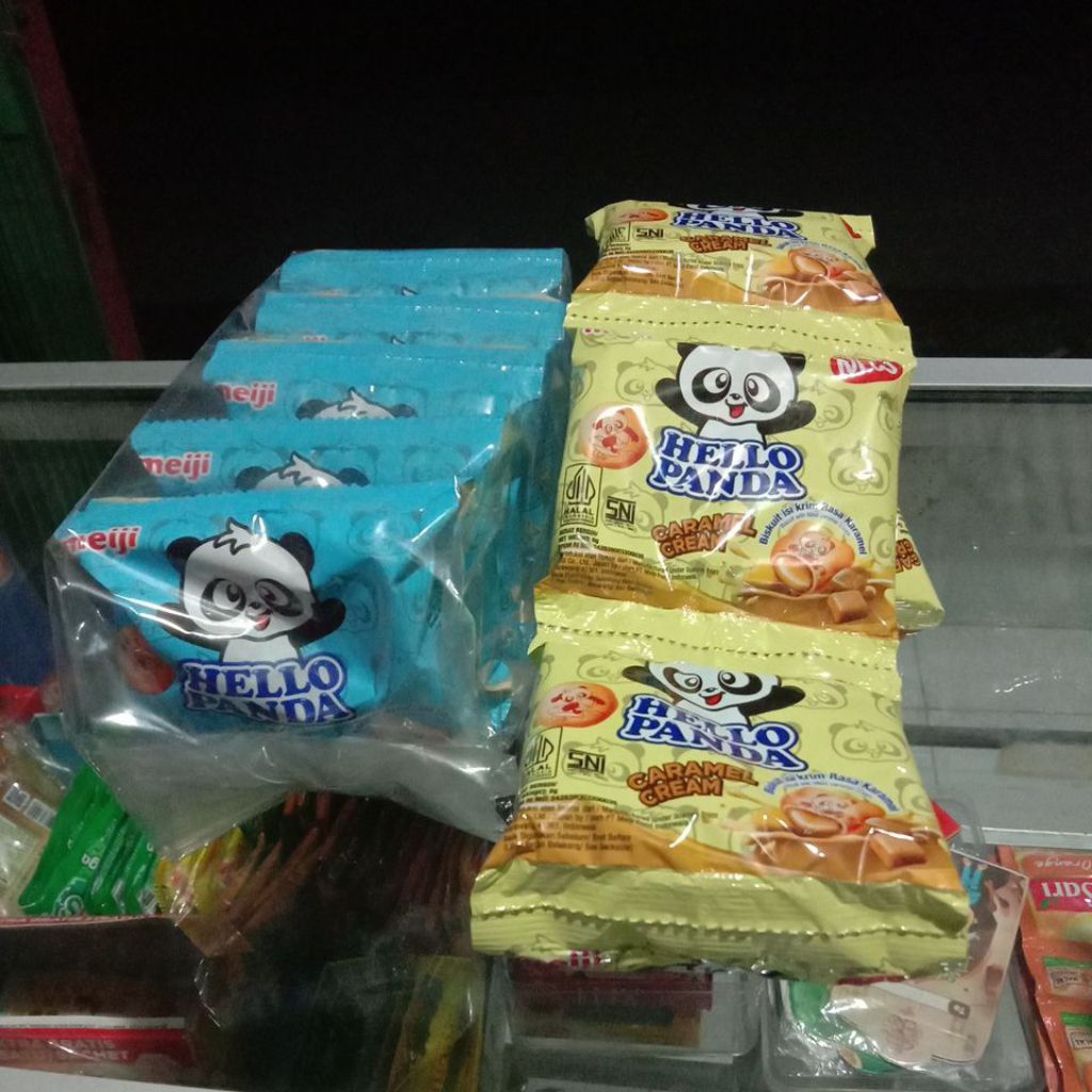 

hello panda 1 renteng isi 10 sachet