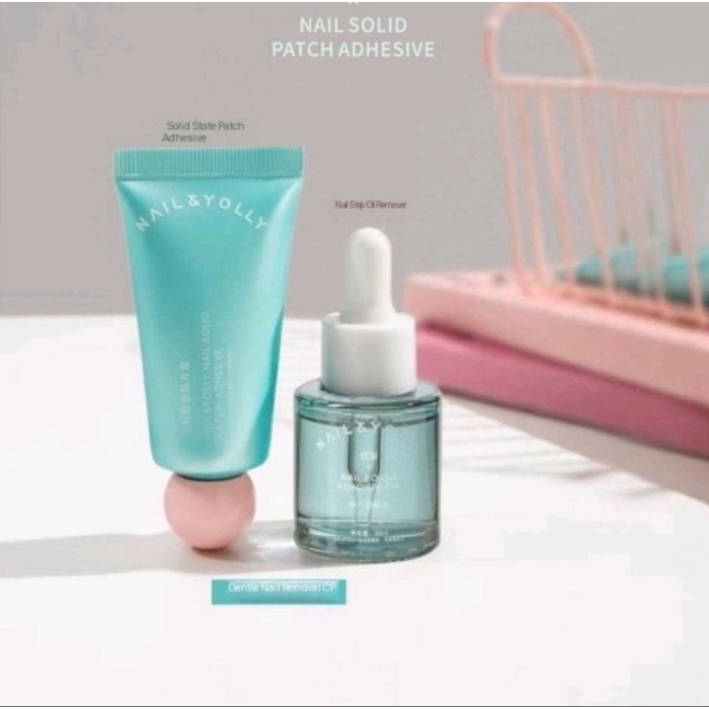 NAIL YOLLY ADHESIVE GLUE REMOVER PENGHILANG LEM KUKU PALSU EXTENSION REMOVER NAIL EXTENSION NAILYOLL
