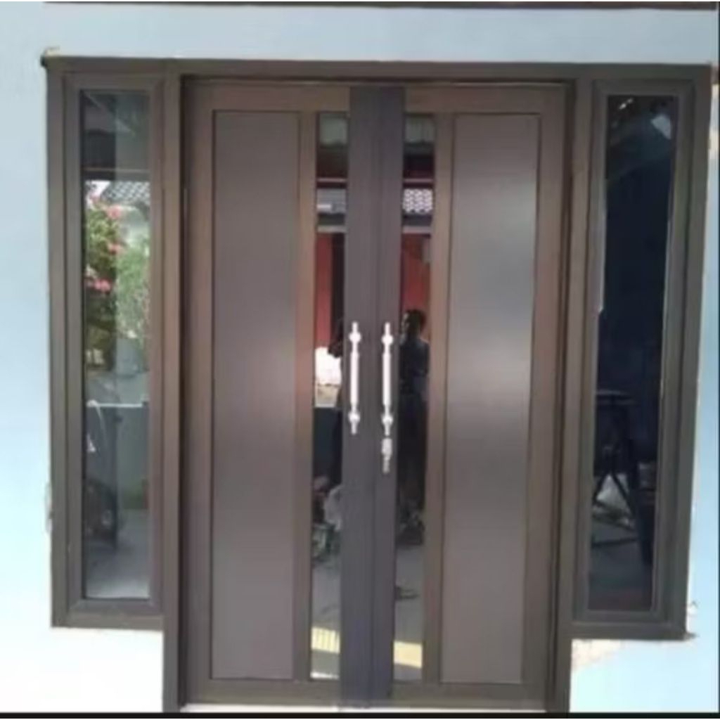 PINTU ACP ALUMUNIUM KUPU-KUPU/ TARUNG 3IN FREE BUBBLE WRAP DAN PACKING KAYU