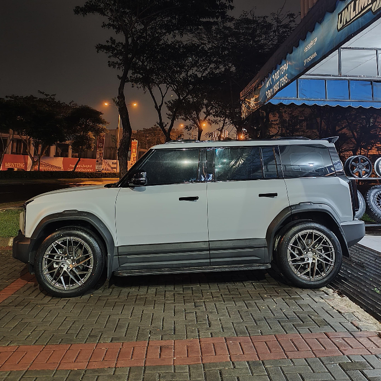 MOBIL CHERY J6 MENGUNAKAN VELG HSR FORGED RFG RIYAI R20 PCD 5X108 PNP  / MODIFIKASI CHERY J6