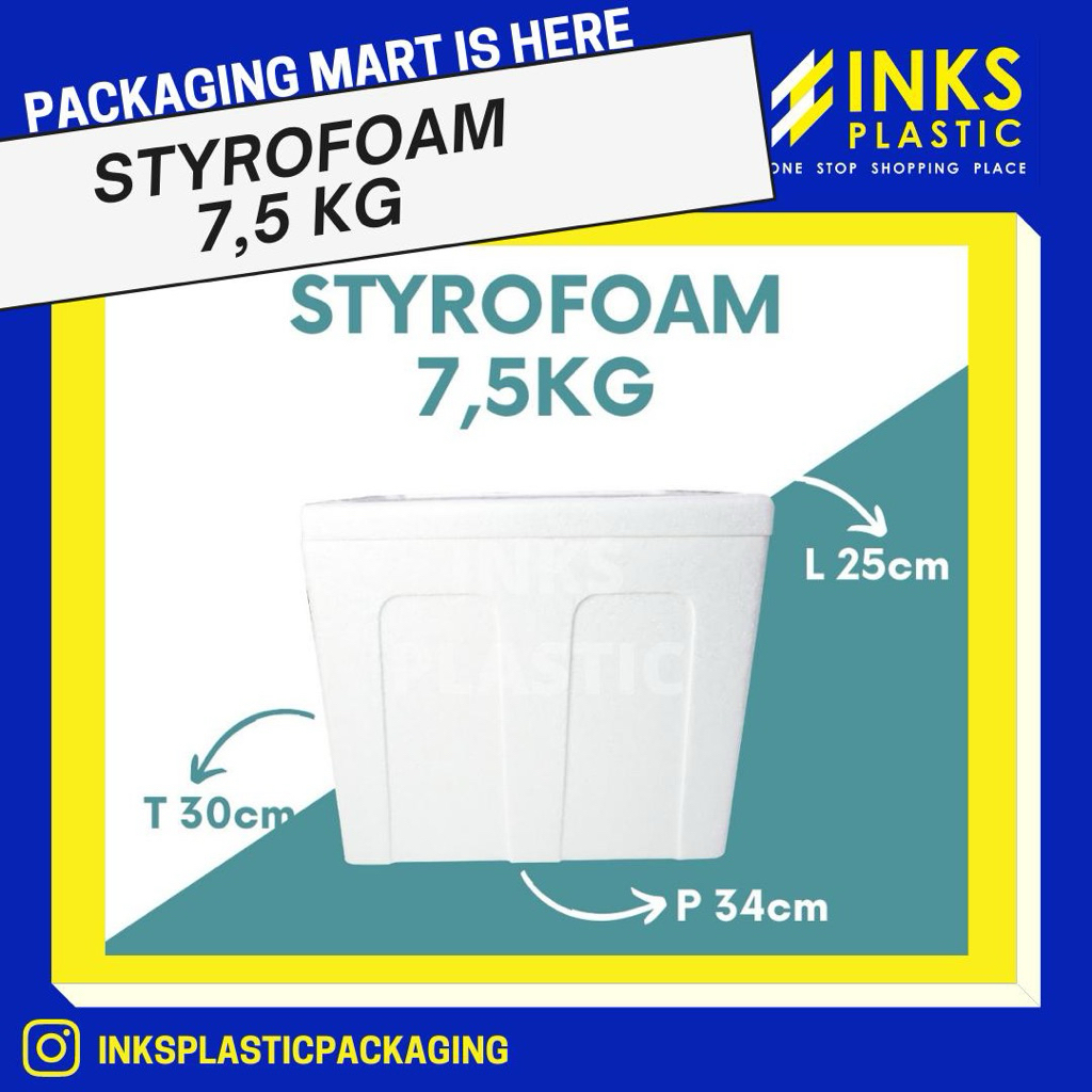 STYROFOAM BOX 7,5KG STEROFOAM BOX PACKING 7,5 KG