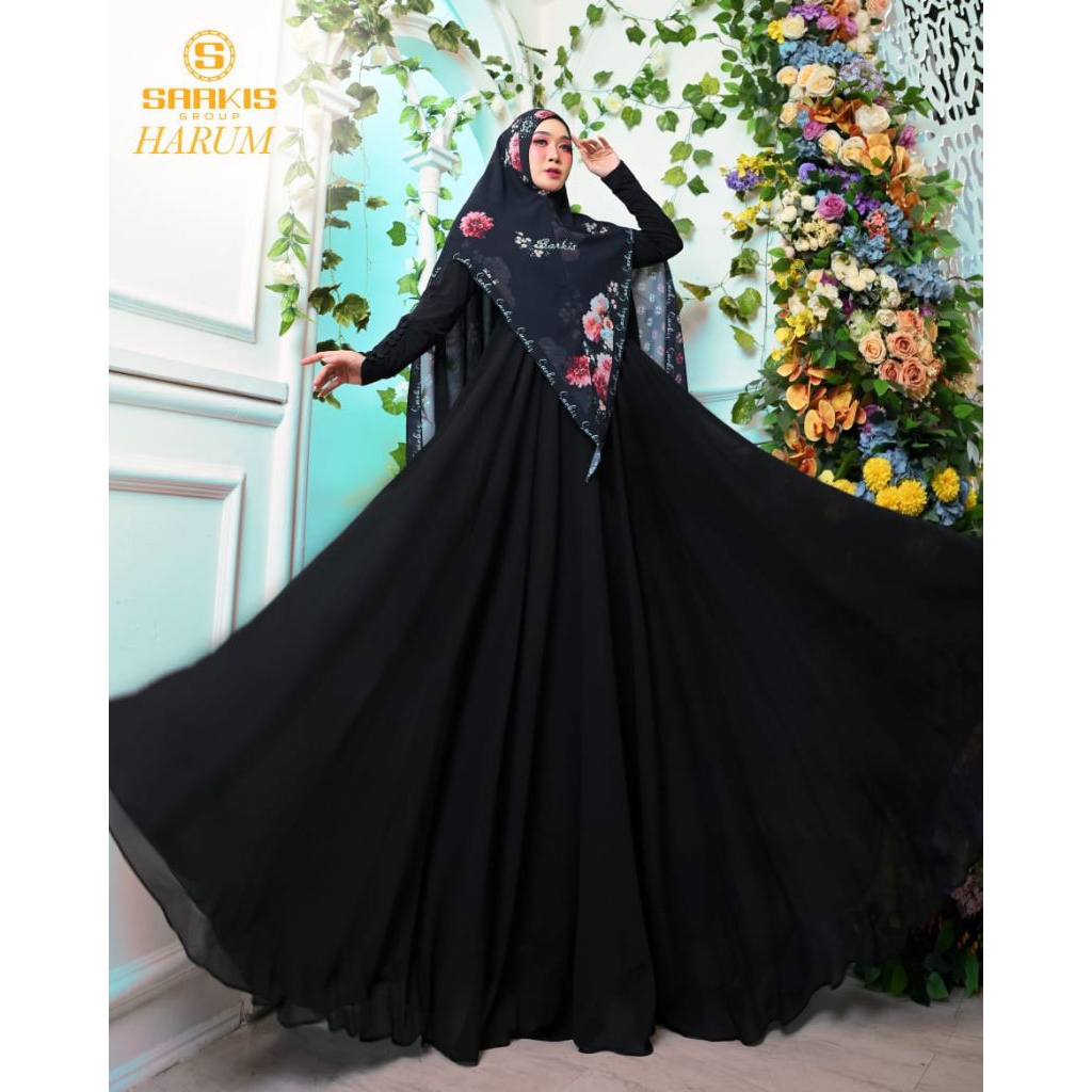 GAMIS / ABAYA SET KHIMAR PRINTING by SARKIS