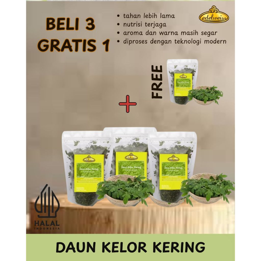 

EDELWEISS DAUN KELOR KERING 10 GR & 25 GR