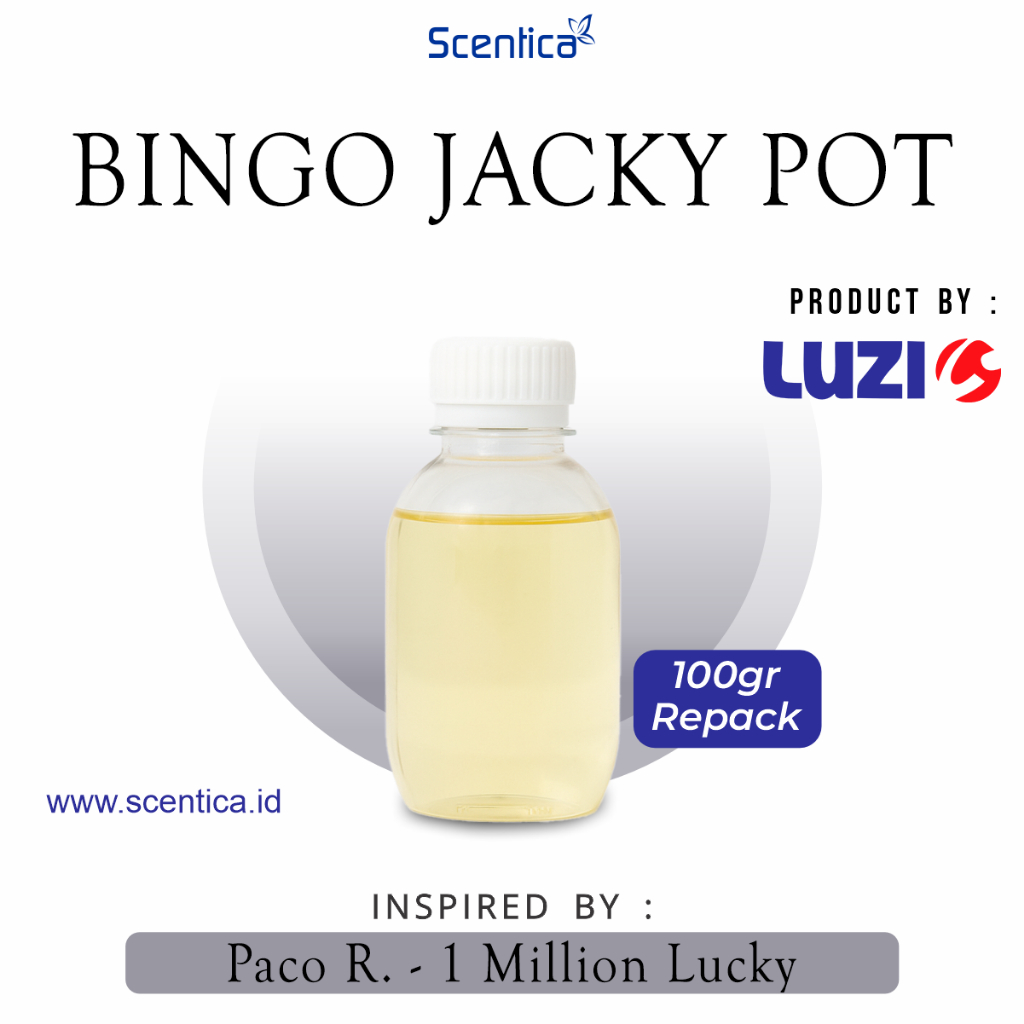 Bibit Parfum BINGO JACKY POT Inspired By 1 MILLION LUCKY Kemasan Repack 100gr Original Product By Lu