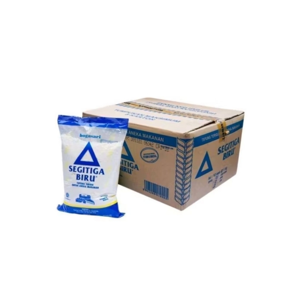 

Tepung Terigu Segitiga Biru 1 dus isi 12kg - Instan Only