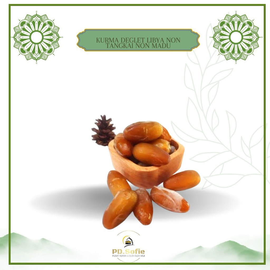 

Kurma deglet libya non tangkai non madu orginal