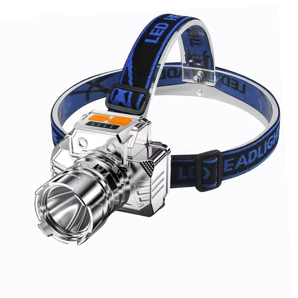 Suksestech Headlamp Senter Kepala 3 Mode Cahaya Terang Led Zoom In Out Free Kabel Usb T006