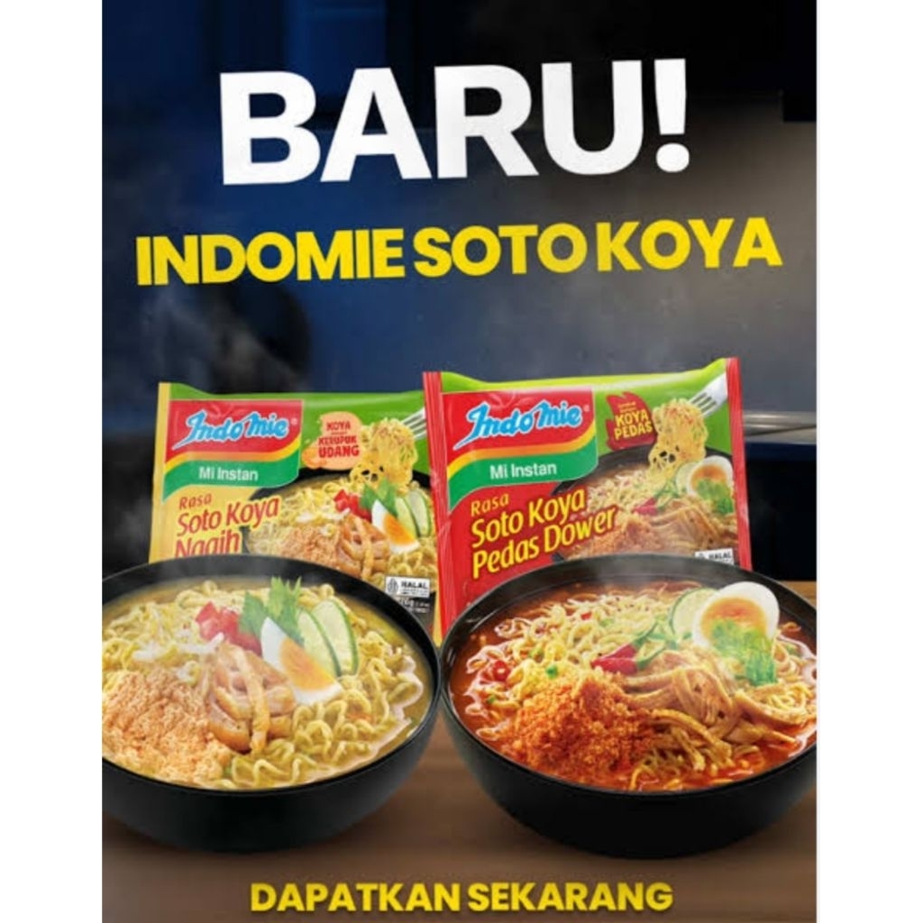 

Indomie Soto KOYA Seri Pedas _1 Dus 40 pcs_ #harga tertera 1 pcs#