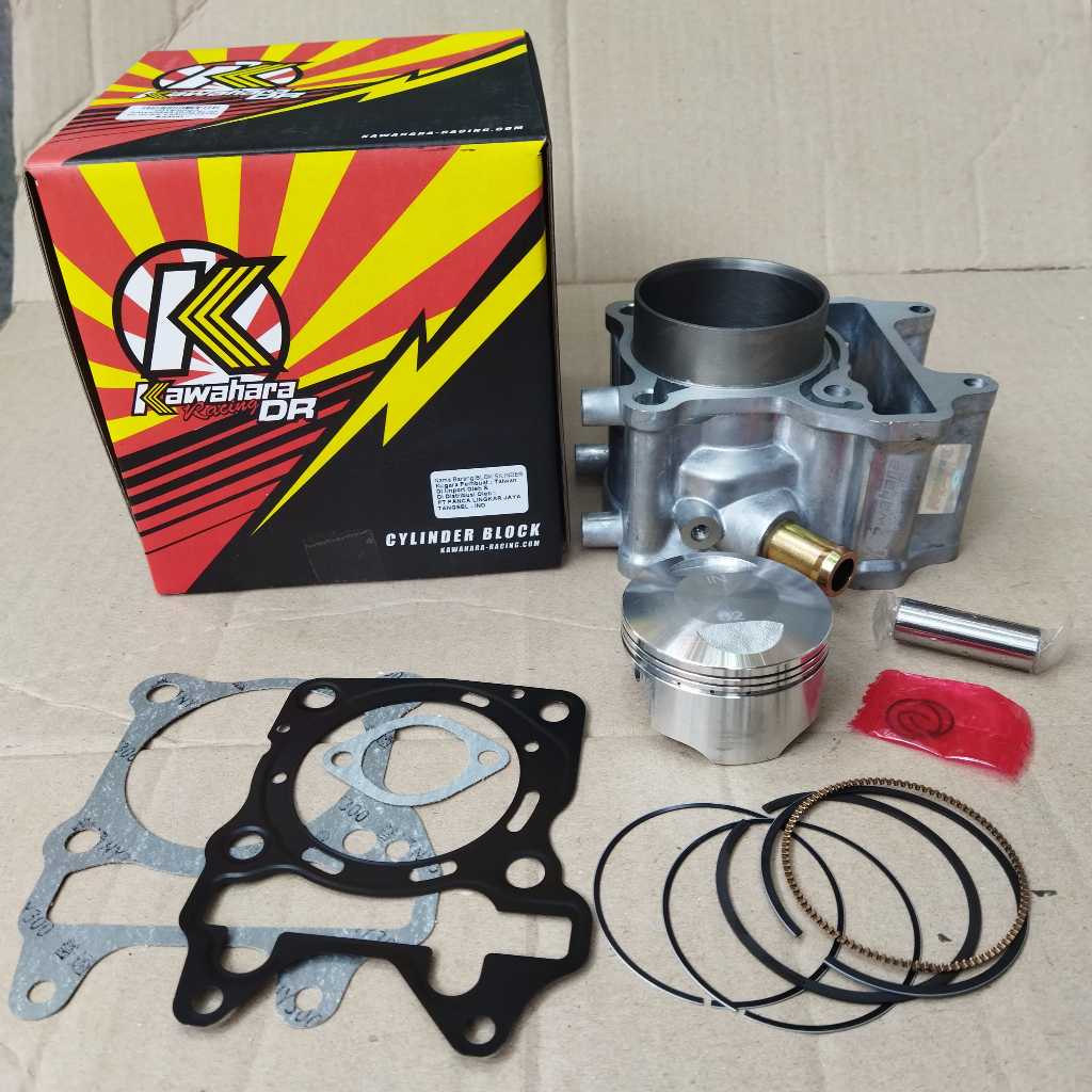 BLOK SEHER/BORING VARIO 150 PCX 150 BORE UP 62MM CYLINDER BLOK VARIO 150 K59 KAWAHARA RACING