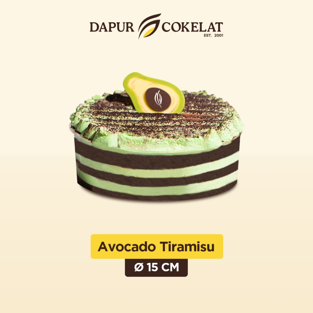 

DAPUR COKELAT - Avocado Tiramisu D 15 | Kue Rasa Kopi Khas Italia Berpadu dengan Avocado Cream yang Cocok untuk Semua Moment