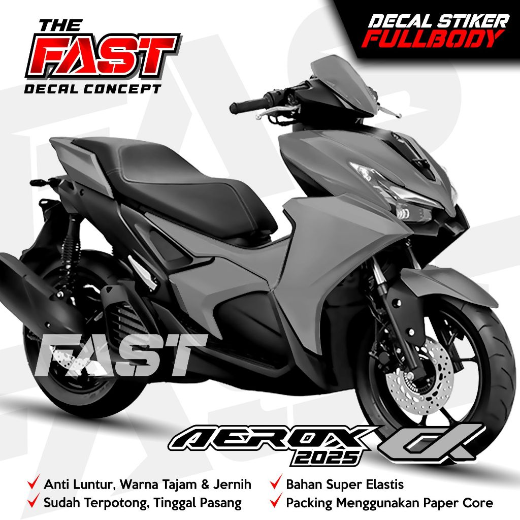 STICKER DECAL AEROX ALPHA 2025 FULL BODY MOTIF POLOS TERBARU