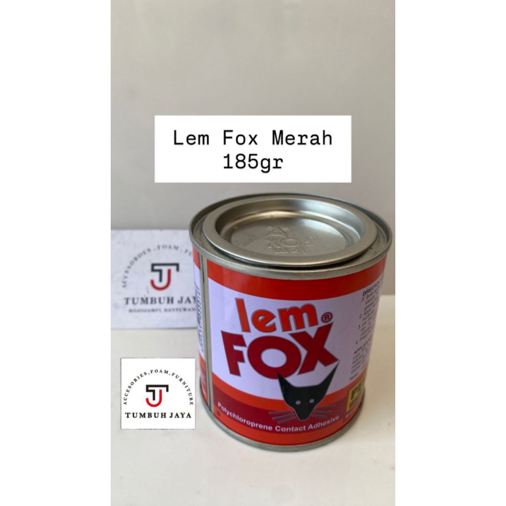 

Lem Fox 100% original kaleng 70gr/185gr/300gr/2.5kg