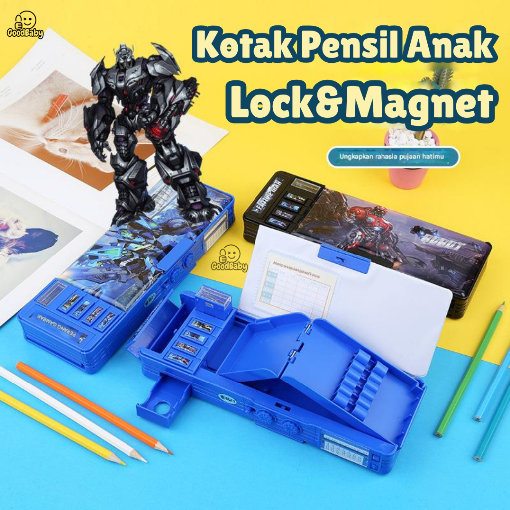 

Promo 9.9 Goodbaby COD Tempat Pensil Anak Multifungsi Motif Astronot dan Robot / Kotak Pensil Anak Tekan ED006