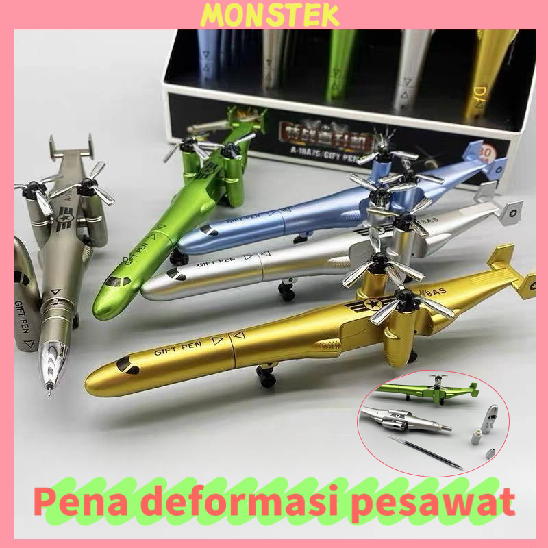 

MUT♥ helicopter Alat Tulis Kreatif Pena Tempur pen Gel Bentuk Helikopter Pensil Peluru Mekanis Dapat Dilipat Pribadi Tampan
