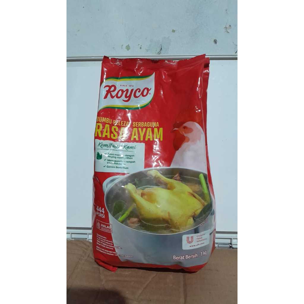 

ROYCO NUMBU PENYEDAP RASA AYAM 1KG / ROYCO AYAM 1KG