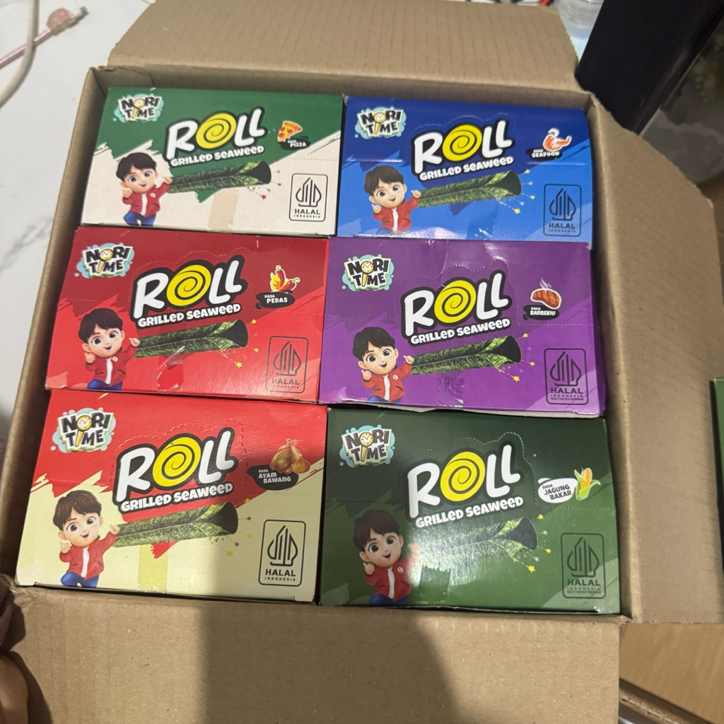 

Nori roll - Snack renyah dari nori dengan berbagai macam rasa (satu pack isi 12pcs)