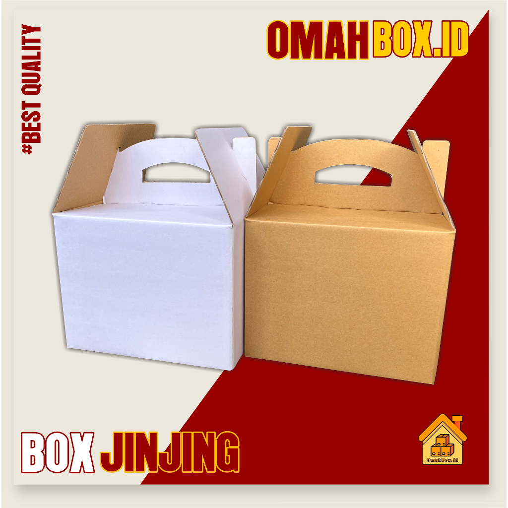

Kardus Box Jinjing polos 25x25x20 cm | Kardus takeaway | jinjing/tenteng | kardus buah | hampers | sembako
