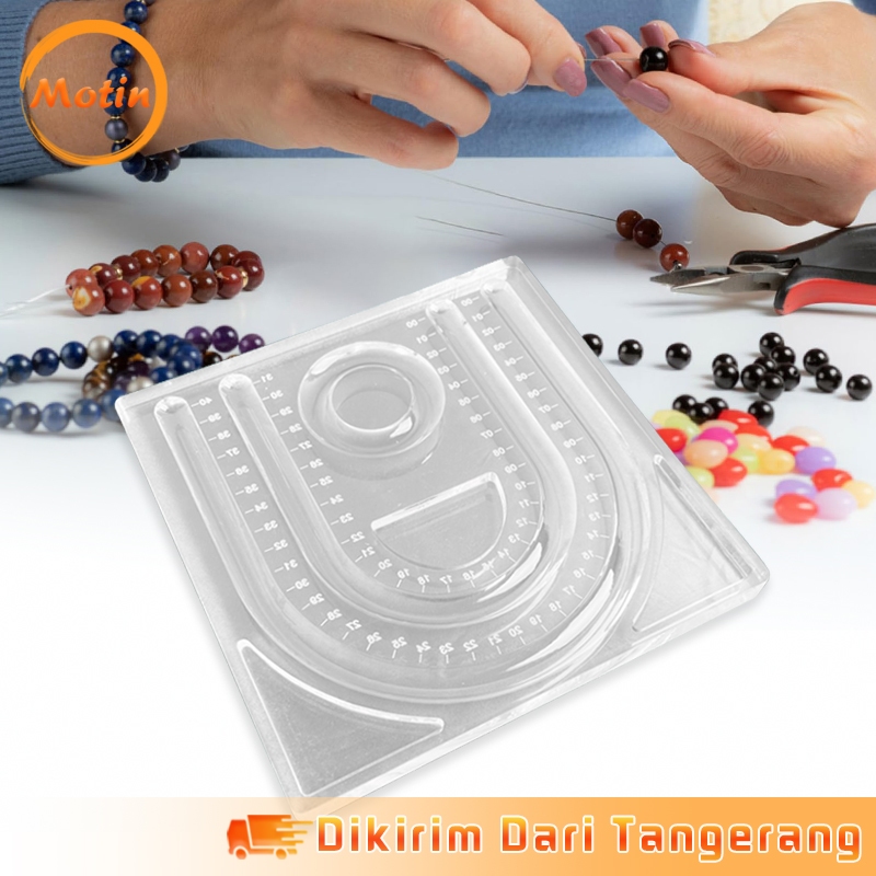 

19*19cm Papan Beads Akrilik Papan Manik Manik Untuk Pembuatan Perhiasan