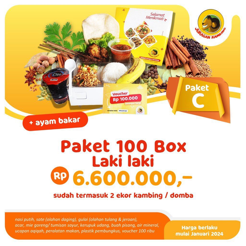 

Paket Aqiqah Box 100 Laki-Laki
