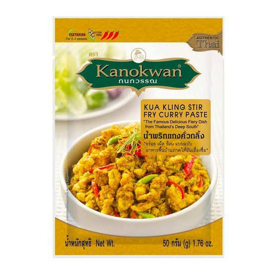 

Kanokwa kua kling stir fry curry paste 50g & kanokwa pad thai paste 72g