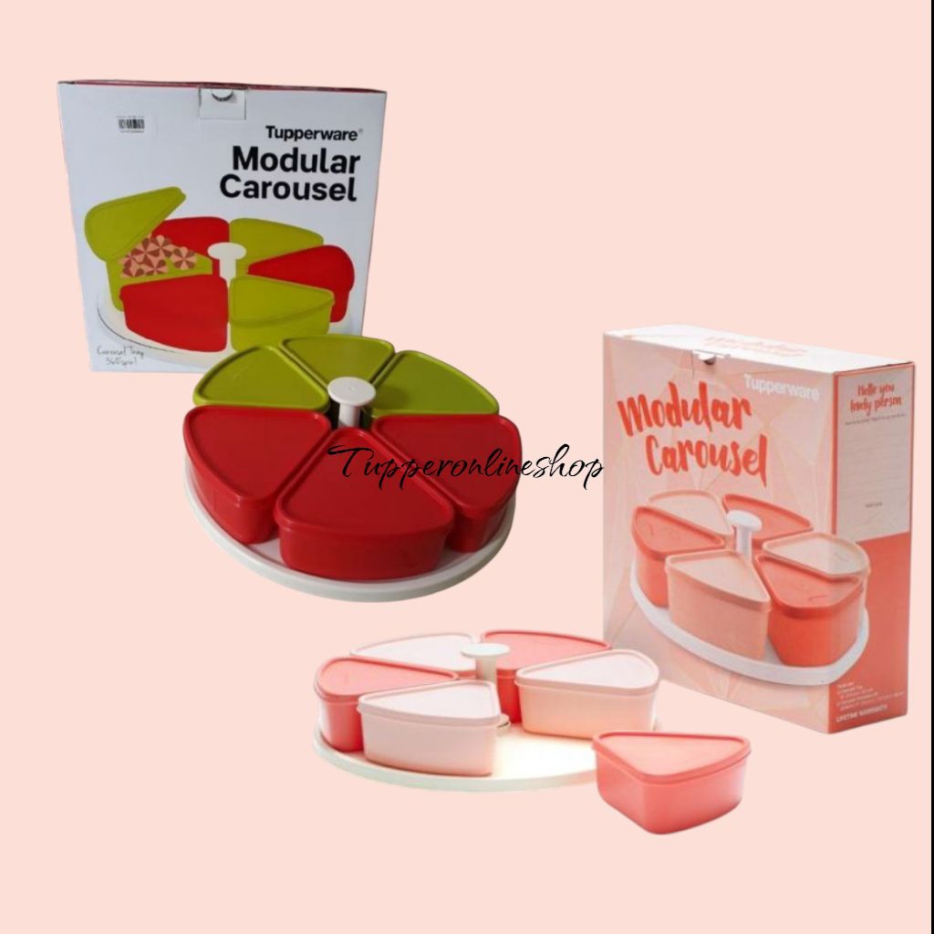 Modular carousel tupperware / toples putar / toples mini tupperware