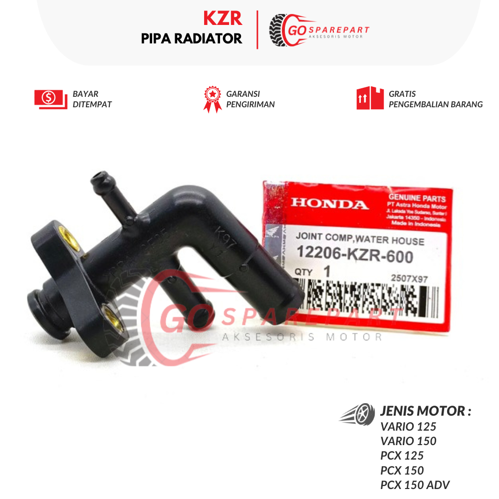 KZR PIPA RADIATOR MOTOR HONDA VARIO 125 / SELANG RADIATOR MOTOR VARIO 150 / SELANG PENDINGIN PCX 150