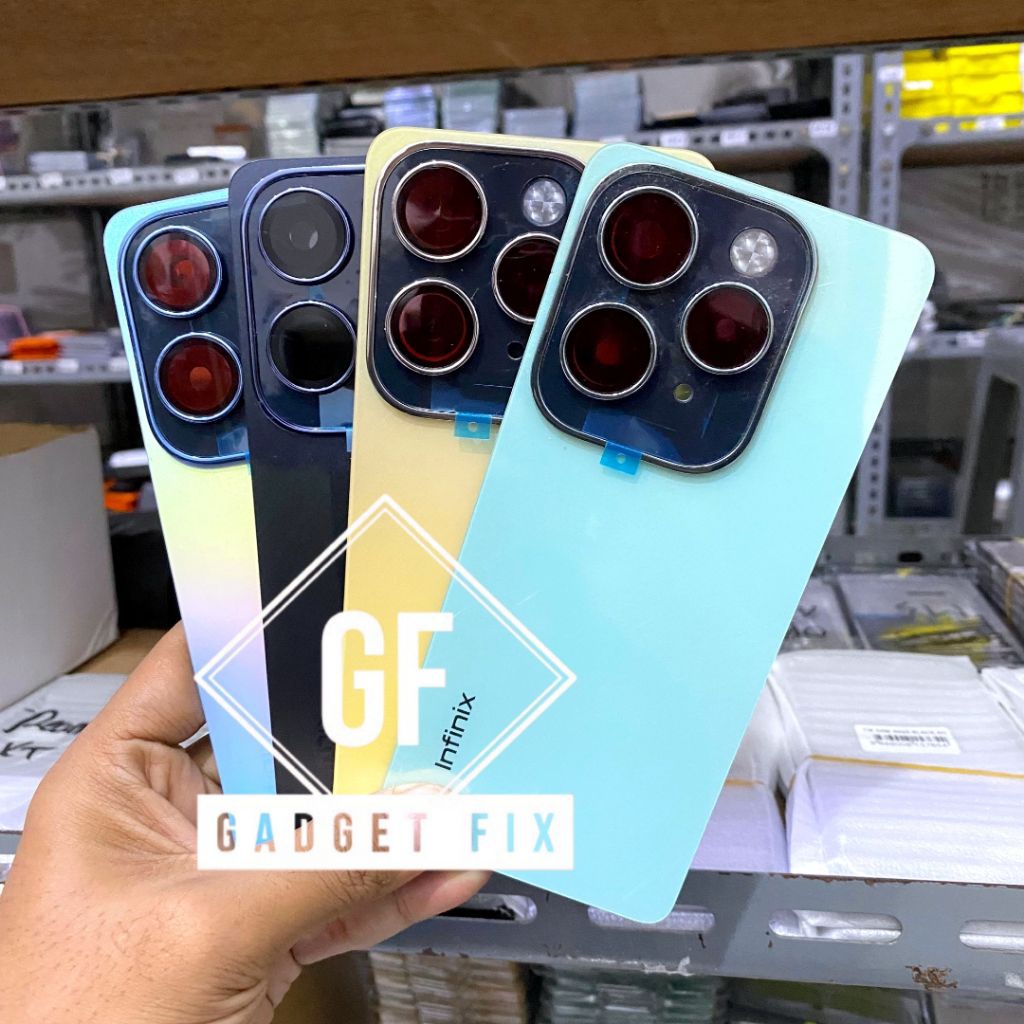 Backdoor Tutup Belakang HP Infinix Hot 40 Pro X6837 Bekdor + Ring Kaca Kamera