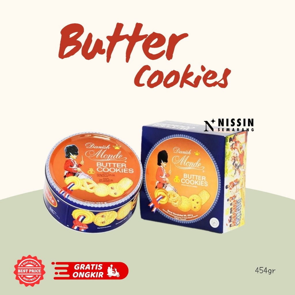 

Monde Butter Cookies 454gr Danish Monde Butter Cookies Kaleng