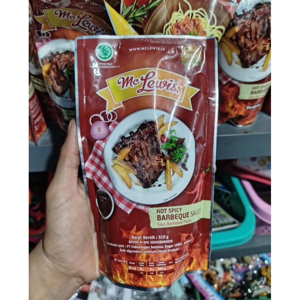 

Mc lewis saus barbeque hot spicy 310gr