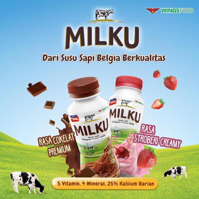 

MILKU SUSU SAPI BELGIA RASA COKLAT / MILKU SUSU CAIR RASA STRAWBERRY CREAMY STROBERI / MAMA SUSU