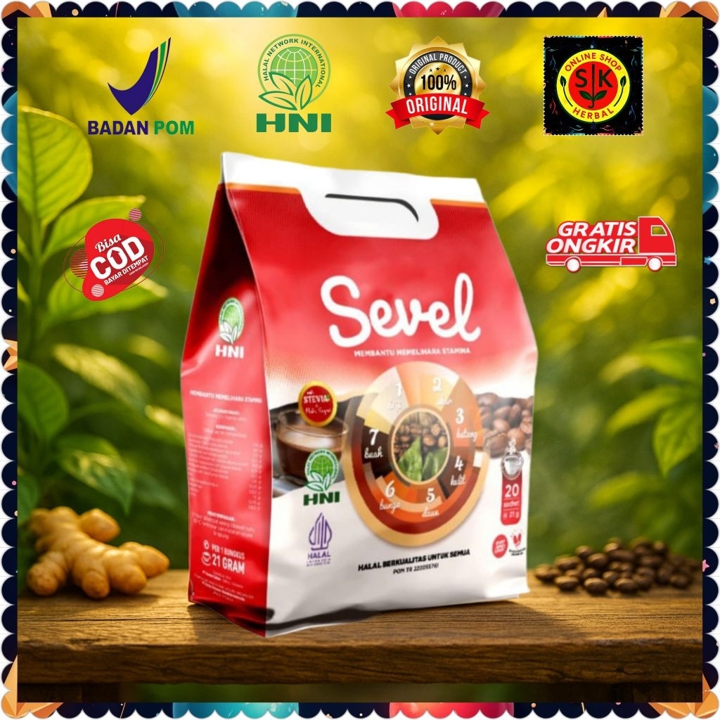 

KOPI SEVEL 7 Elemen 1 Bungkus ( 20 Sachet @ 21 gr )