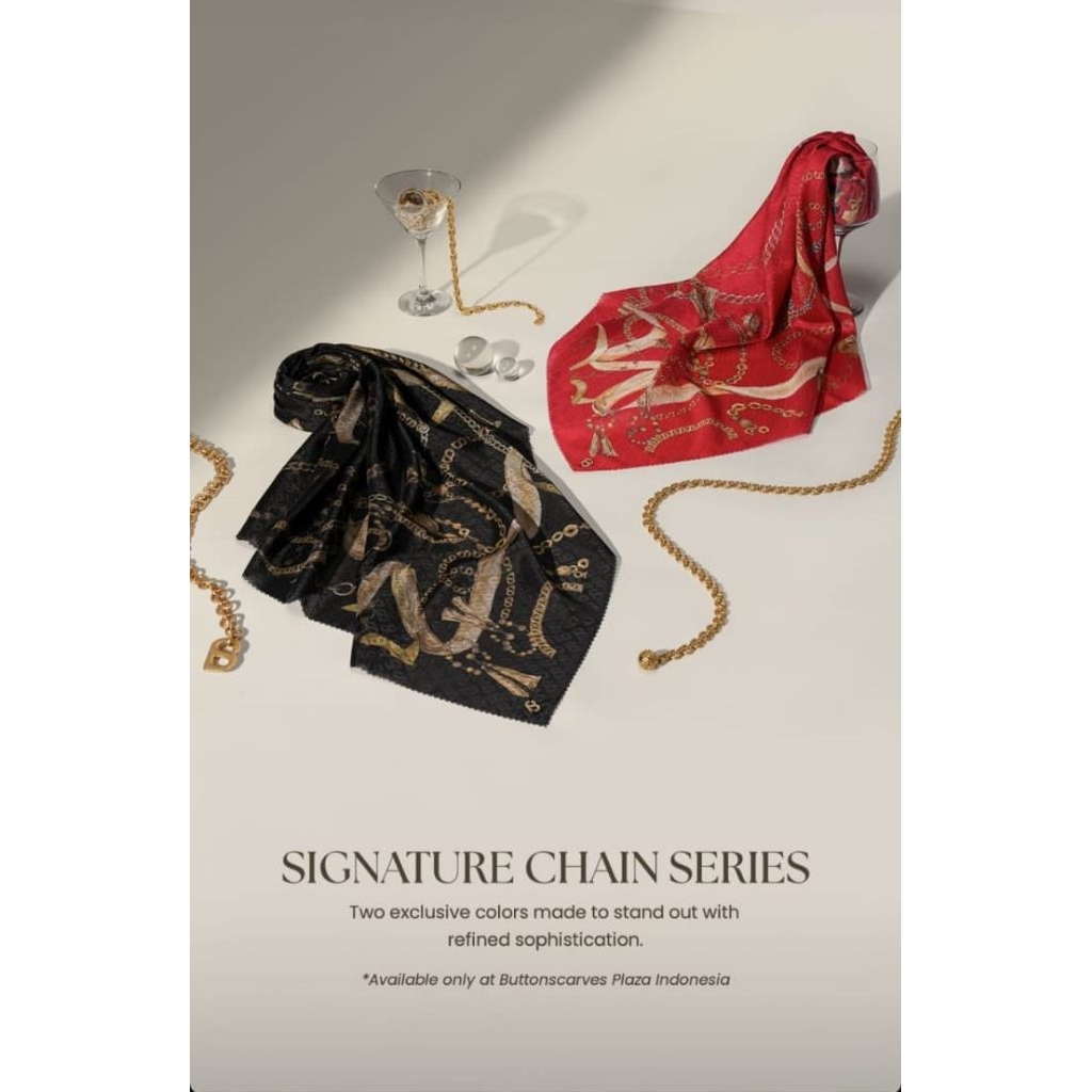 Buttonscarves signature chain series