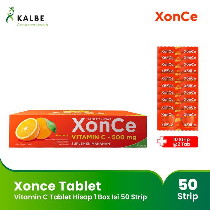 Xonce Tablet Hisap Vitamin C 500mg / XONCE VITAMIN C 500mg / MAMA SUSU