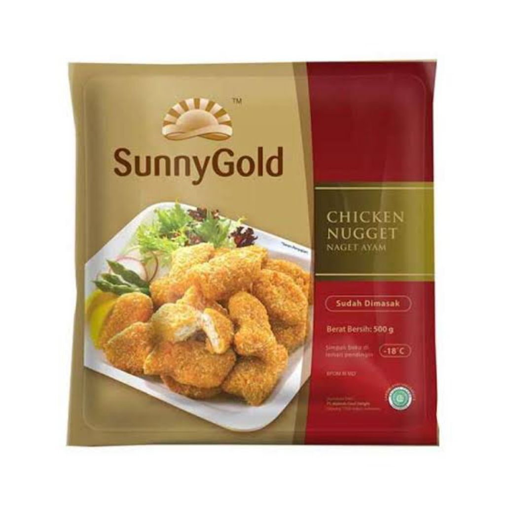 

SunnyGold Nugget Ayam/Chicken Nugget Premium 500 gr (Frozen Food)