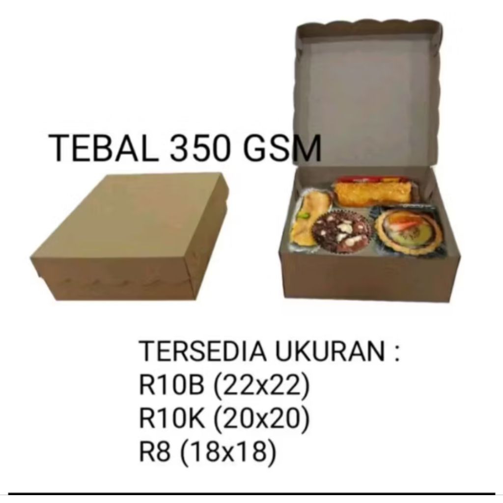 

dus nasi kotak coklat isi 100