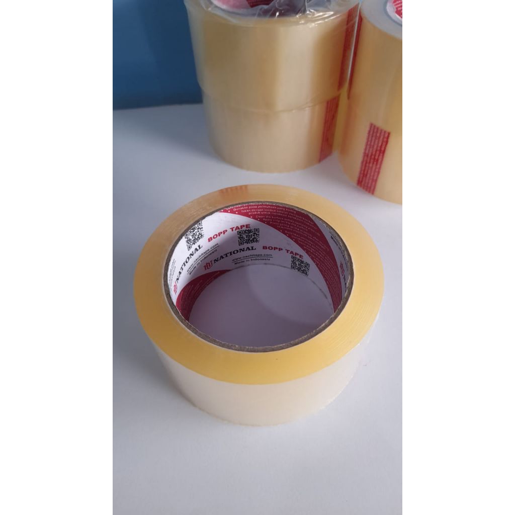 

Lakban Isolasi Nachi OPP Tape 100 yard Bening Coklat Selotip Lem Glue