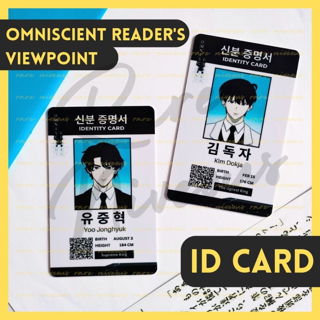 Fanmerch ID CARD Omniscient Reader's Viewpoint ORV DOKJA manhwa