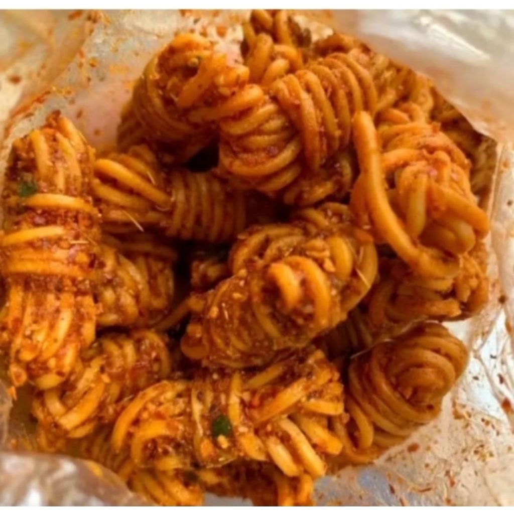 

mie gulung pedas daun jeruk